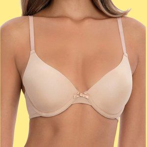 Secret Treasures Smooth Beige Shiny Luxe Padded T-shirt Bra 38DDD; 40DD